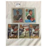 5 DIFFERENT TOPPS BASEBALL ROBERTO CLEMENTE