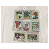 8 DIFFERENT 1977 THRU 1979 TOPPS BASEBALL STARS