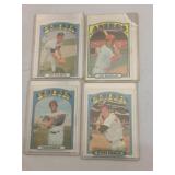 4 DIFFERENT 1972 TOPPS HALL OF FAMER CARDS