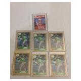 7 MARK MCGWIRE ROOKIE CARDS INCLUDING 1985 TOPPS