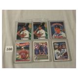 6 AUTOGRAPHED BASEBALL CARDS INCLUDING LARRY