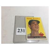 1958 TOPPS #187 SANDY KOUFAX (HOF)