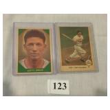 1959 FLEER #52 TED WILLIAMS HOF AND 1960 FLEER