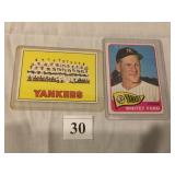 1965 TOPPS #330 WHITEY FORD AND 1967 TOPPS #131