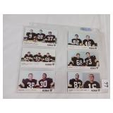 1968 KDKA PITTSBURGH STEELERS LOT OF 6 DIFFERENT