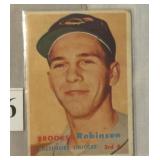 1957 TOPPS BROOKS ROBINSON ROOKIE CARD, SMALL