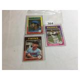 3 -1975 TOPPS #61, 640, 660 ALL HOF INCLUDING
