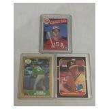 3 - MARK MCGWIRE ROOKIE CARDS INCLUDING 1985