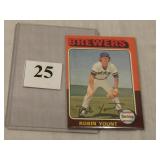 1975 TOPPS #223 ROBIN YOUNT HALL OF FAMER ROOKIE