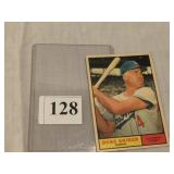 1961 TOPPS #443 DUKE SNIDER HOF, 2 SMALL WRINKLES