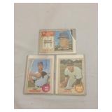 3 DIFFERENT 1968 TOPPS BASEBALL INCLUDING CAREW