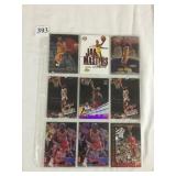 9 ASSORTED MICHAEL JORDAN AND KOBE BRYANT CARDS
