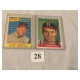 2 - 1958 TOPPS #440 ED "EDDIE" MATHEWS WITH