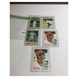 5 TOPPS CARL YASTRZEMSKI (HOF) INCLUDING 1972