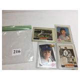 1983 FLEER WADE BOGGS ROOKIE CARD #179 PLUS 2 -