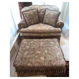 STANFORD FURNITURE COMPANY LOVESEAT W/ ACCENT