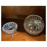 WATERFORD ATLANTIS ROSE BOWLS AND DISH
