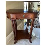 KIDNEY SHAPE 1 DRAWER ACCENT TABLE 28" H X 22" W
