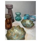 VIETRI BOWLS, METAL CANDLE RINGS, ETC.