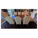 DINING CHAIRS - 6 CENTURY CHAIRS 43" H X 21" W X