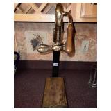 WINE BOTTLE OPENER 28" H OAK HANDLE