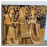 39.5" X 39.5" LACQUERED PLAQUE MAIDENS