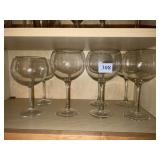 5 RED WINE AND 2 WHITE WINE GLASSES