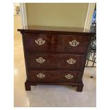 BAKER 3 DRAWER CHEST 30" W X 16" D X 31" H BRASS