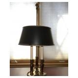 CANDLESTICK LAMP 30" H BLACK SHADE