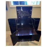 HEAVILY CARVED BAR 2 DOOR BASE CARVED HANDLE AND