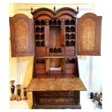 IMPRESSIVE DROP FRONT SECRETARY DESK WITH PULL