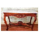 REPRODUCTION STONE TOP TABLE MARBLE HAS BEEN