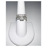 14KT WHITE GOLD WEDDING SET WITH DIAMONDS 4.6 DWT