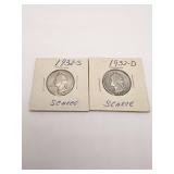 WASHINGTON QUARTERS 1932-D & 1932-S