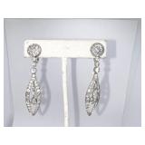 DROP DIAMOND EARRINGS 7.60 DWT