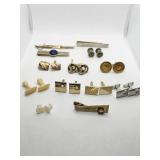 ASSORTED CUFFLINKS TIE TACKS