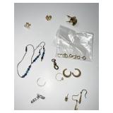 14KT GOLD PEARL EARRINGS AND MISC. 10.4 TOTAL