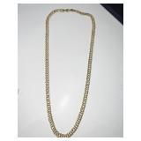 18K GOLD NECKLACE 24.5" LONG LOBSTER CLASP 750 -