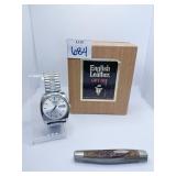 SEIKO AUTOMATIC 840965 -17 J WATCH W/ CALENDAR