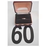 10 K GOLD TRU GOLD RING SZ. 3 WITH DIAMOND CHIP