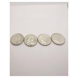 FRANKLIN HALVES - 1957-P - 1958-P MS 60+