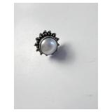 925 EARRINGS WITH PEARL CENTER