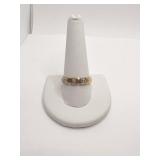 14K RING 3 SMALL DIAMONDS- SZ. 11 3.43 DWT