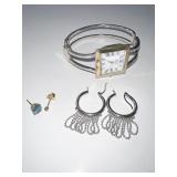 COSTUME WATCH, EARRINGS, ETC.
