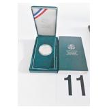 EISENHOWER CENTENNIAL SILVER DOLLAR IN CASE