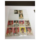 1952 TOPPS BASEBALL, 11 DIFFERENT, SEE PHOTOS