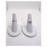 14K WHITE AND YELLOW GOLD SZ. 6 - 2.34 DWT