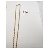 14K GOLD LINK CHAIN 18" LONG 5.93 DWT
