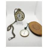 GENEVE POCKET WATCH KEY WIND CASE 84648, ENGRAVED