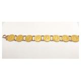 8 COIN BRACELET = AUSTRO- HUNGARIAN MONARCHY